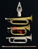 3 BUGLES, A SWAGGER STICK, & A SOVIET FLAGPOLE TOP