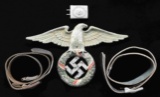 WWII GERMAN BELTS, BELT BUCKLES, & ARCHITECTURAL