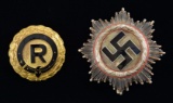WWII STYLE GERMAN HORSE BREEDER’S BADGE & SILVER