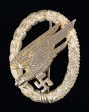 WWII STYLE GERMAN LUFTWAFFE PARATROOPER BADGE.