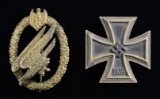 WWII STYLE GERMAN ARMY PARATROOPER BADGE &