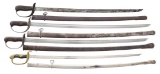 4 JAPANESE SABERS.