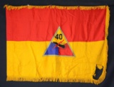 40th ARMOR DIVISION FLAG.