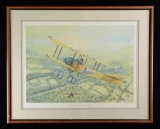 FRAMED PRINT OF SIKORSKY S-16 WWI BIPLANE.