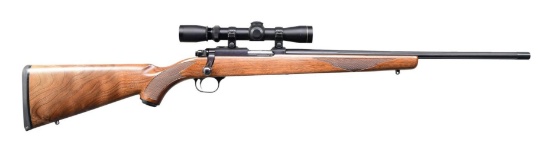 RUGER SCOPED CUSTOM MODEL 77/22 BOLT ACTION RIFLE.