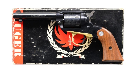 RUGER BOXED OLD MODEL BEARCAT REVOLVER.