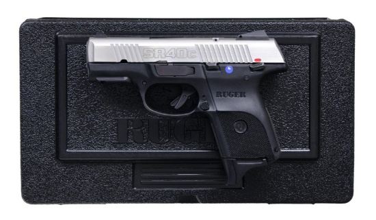 RUGER STAINLESS MODEL KSR40c SEMI-AUTO PISTOL.