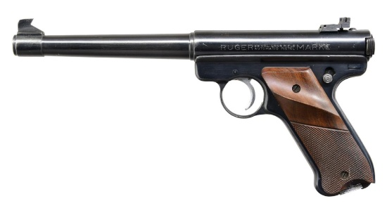 U. S. MARKED RUGER MARK I TARGET SEMI-AUTO PISTOL.