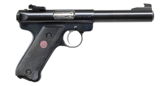 RUGER MKII TARGET SEMI-AUTO PISTOL.