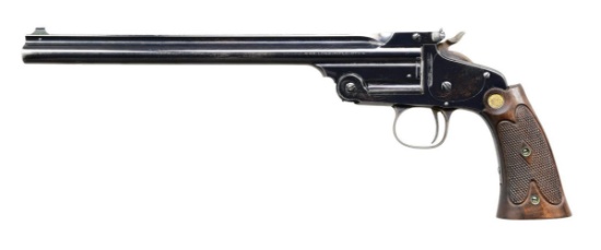 SMITH & WESSON 2nd MODEL SINGLE SHOT PISTOL.