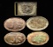 3 EXCAVATED CIVIL WAR CARTRIDGE BOX PLATES, A