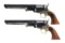 2 ITALIAN F.LLI PIETTA 1851 NAVY REVOLVERS.