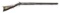 UNMARKED AMERICAN HALF-STOCK PERCUSSION RIFLE.