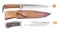 2 AS NEW CISCO KNIVES & CASES.