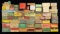 GROUPING MOSTLY EMPTY COLLECTIBLE AMMO BOXES.