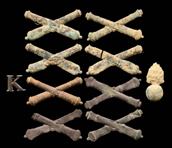 8 EXCAVATED CIVIL WAR PERIOD ARTILLERY ENLISTED