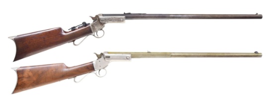LOT OF 2 STEVENS BREAK ACTION RIFLES.