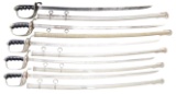 5 US M1902 SABERS FOR ALL OFFICERS.