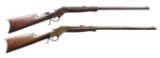 LOT OF TWO STEVENS NO.44 SINGLE SHOT RIFLES.
