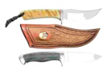 2 AS NEW CISCO KNIVES & CASES.