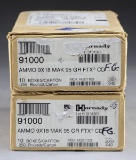 500 RDS. (2 CASES) HORNADY 9x18 MAKAROV 95 GR. FTX