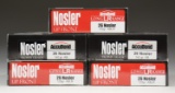 LOT OF 6 BOXES OF .26 NOSLER AMMUNITION5