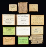 12 BOXES OF VINTAGE ENGLISH RIFLE CARTRIDGES.