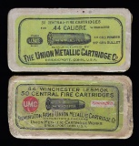LOT OF 2 VINTAGE BOXES OF UMC & REMINGTON UMC .44