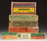 LOT OF ASSORTED VINTAGE RIFLE AMMUNITION.