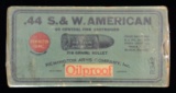 RARE FULL BOX OF REMINGTON .44 S&W AMERICAN