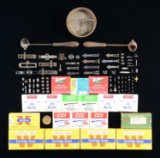 GROUPING OF PRIMERS, BRASS, LEAD POT & DIPPERS