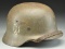 WWII GERMAN M1935 DOUBLE DECAL WAFFEN SS HELMET.