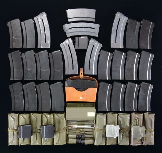 LOT OF SWISS SIG STWG. 57 MAGAZINES & CLEANING