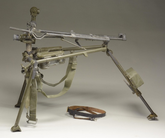 LOT OF 3 MACHINE GUN TRIPODS.