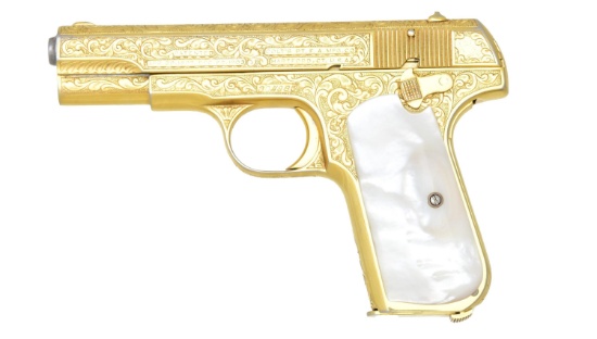 COLT 1903 ENGRAVED 32 POCKET AUTO PISTOL.