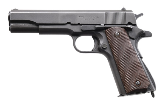 US 1945 ITHACA 1911A1 SEMI AUTO PISTOL.