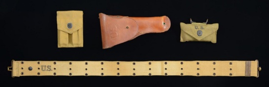 U.S. WWII MODEL 1911A1 HOLSTER AND ACCOUTREMENTS,