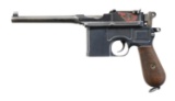 MAUSER C96 SEMI-AUTOMATIC PISTOL.