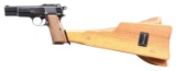 PREWAR BELGIAN ARMY FN HIGH POWER SEMI AUTO