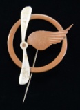 WWI ERA FRENCH AIR CREW BADGE.