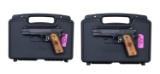 CONSECUTIVE PAIR KIMBER CUSTOM II ANNIVERSARY SEMI