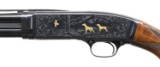 ATTRACTIVE BROWNING MODEL 42 GRADE V PUMP ACTION