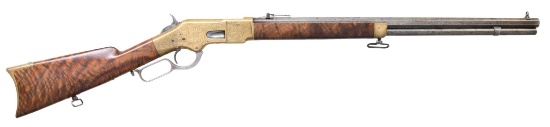 DOCUMENTED FACTORY ENGRAVED WINCHESTER 1866 THIRD