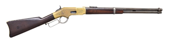 JOHN ULRICH ENGRAVED WINCHESTER MODEL 1866 LEVER