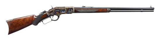 BEAUTIFUL DOCUMENTED WINCHESTER 1873 DELUXE THIRD