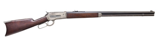 WINCHESTER 1886 EXTRA LONG LEVER ACTION RIFLE.