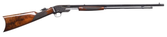 MERIDEN MODEL 15 HIGHLY ENGRAVED SLIDE ACTION