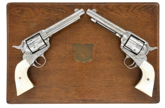 CONSECUTIVELY NUMBERED COLT 1st GEN. ENGRAVED SAA