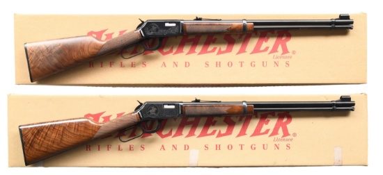 FINE MATCHING PAIR OF WINCHESTER MODEL 9422 25TH