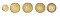 5 ALABAMA VOLUNTEER CORPS BUTTONS.